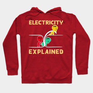 electricity explained cartoon Hoodie